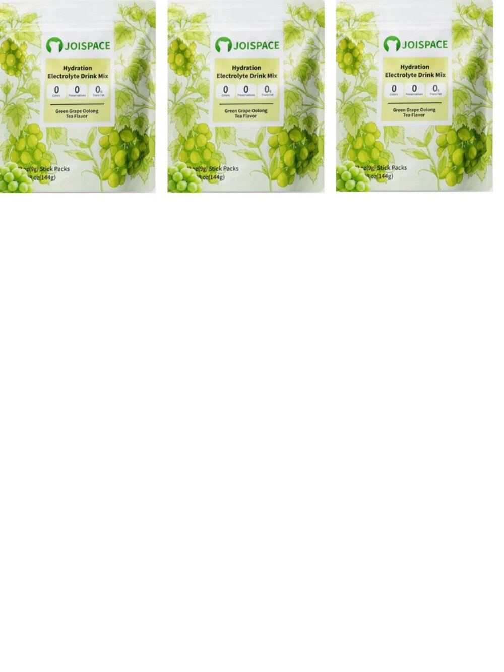 Electrolyte Drink Mix Hydration Single Pack 16ct Green Grape Oolong Tea 3P 10/26